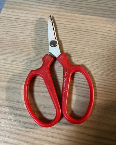 私物のお花用はさみ