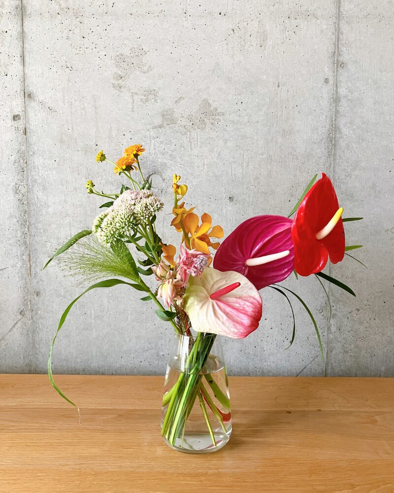 8月にリフトから届いたお花